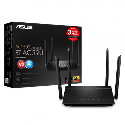 에이수스가 스트리밍 환경 최적화 AC 공유기 신모델 RT-AC59U V2를 출시한다