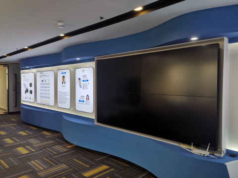 합자경영회사 내 Cerviray AI 홍보 전시관