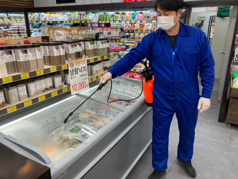 안산스타프라자 입점매장 방역 활동