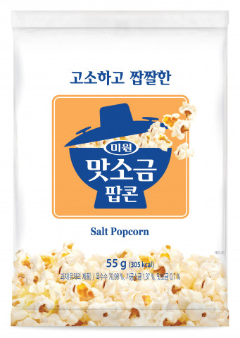 GS25가 51년 전통 대상 ‘미원맛소금’을 상품 디자인과 재료에 결합한 ‘미원맛소금팝콘’을 단독으로 선보인다