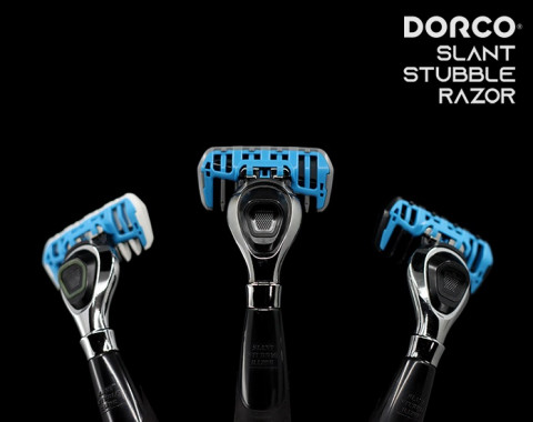 DORCO Slant Stubble Razor with blades slanted 10 degrees is launched on INDIEGOGO