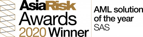 SAS, 아시아 리스크 어워드 올해의 자금세탁방지 솔루션 로고