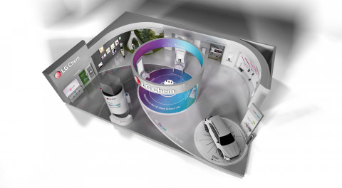 LG화학 인터배터리 부스 조감도