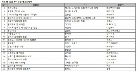 예스24 10월 4주 종합 베스트셀러