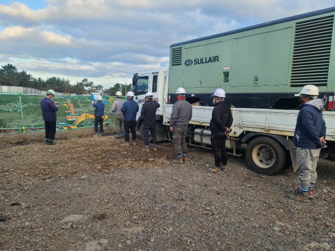 스마트 작업허가 시스템을 이용한 입출 모습