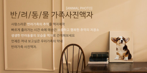 펀아트가 반려동물가족 맞춤 액자 서비스를 실시한다