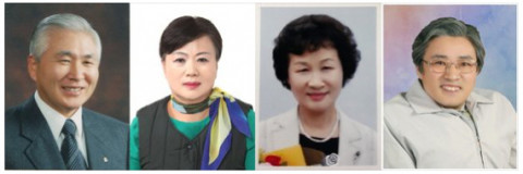 왼쪽부터 이유근 아라요양병원장, 이상기 나눔자리 문화공동체 대표, 김덕애 원불교봉공회 고문, 김정구 장애인친구 샘터뭉침회장