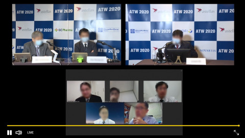 아이쿱 컨퍼런스를 통해 좌장과 연사들이 실시간으로 토론하고 있다
