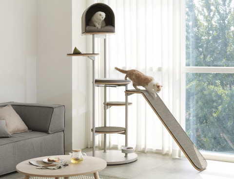 일룸이 펫가구 신제품 캐스터네츠 커스텀 캣타워를 출시했다