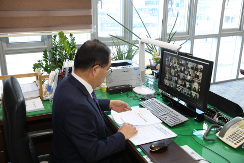 한국법무보호복지공단이 비대면 화상회의를 통해 2021 핵심 전략과제 선포식을 열었다