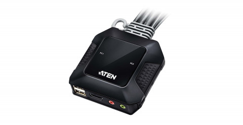 에이텐은 USB 4K HDMI 케이블 KVM 원격 포트 CS22H 스위치를 공개했다