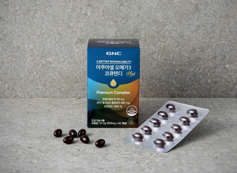 GNC가 아쿠아셀 오메가3 코큐텐디를 출시했다