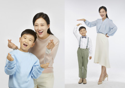 천호엔케어가 브랜드 모델로 가수 장윤정-도연우 군을 발탁했다