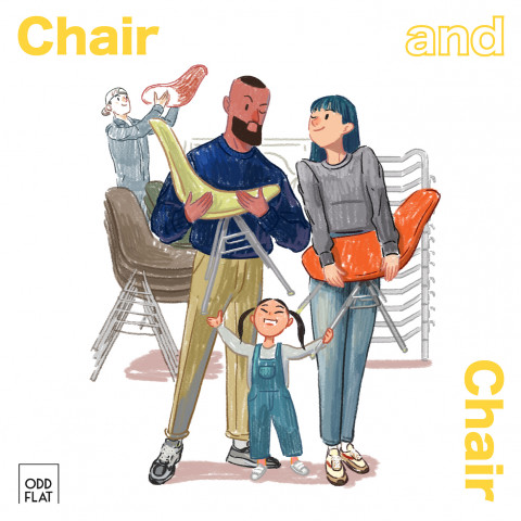 빈티지 가구 숍 오드플랫(ODDFLAT)이 서울 성수동 쇼룸에서 ‘Chair and Chair’ 행사를 통해 300여 개의 다양한 임스체어를 전시, 판매한다