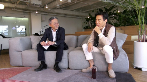 왼쪽부터 김종갑 본투글로벌센터장과 김동신 센드버드 대표