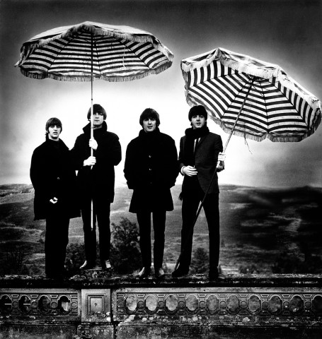 Umbrellas, 20th Oct. 1964, Perthshire, Scotland, 68.4×72.4 cm, Photographer: Robert Whitaker