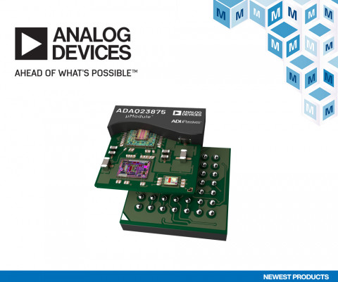 마우저가 아나로그디바이스 ADAQ23875 µModule DAQ을 공급한다