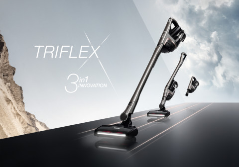 밀레가 출시한 3 in 1 핸드스틱형 무선청소기 트라이플렉스 HX1