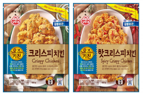 오뚜기가 출시한 오즈키친 크리스피치킨 2종