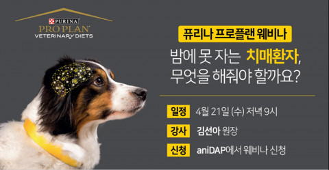 퓨리나 프로플랜 웨비나 포스터