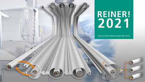 2021 REINER! Awards 수상작, 이구스의 e-skin 플랫 케이블 가이드. 지퍼 개방으로 내부 CFCLEAN 케이블을 교체할 수 있어 유지보수가 간편하다