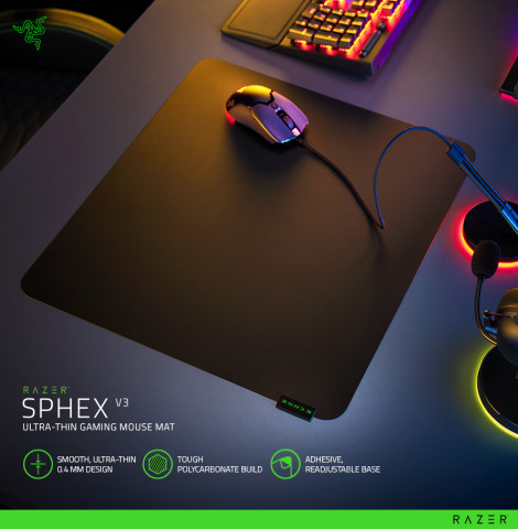 울트라 씬 게이밍 마우스 패드 ‘Razer Sphex V3’