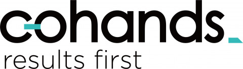 코핸즈 로고와 태그라인