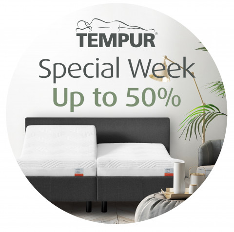 템퍼가 최대 50% 세일하는 아울렛 스페셜 위크를 진행한다