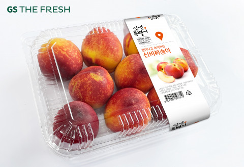 GS더프레시에서 선보이는 신비복숭아