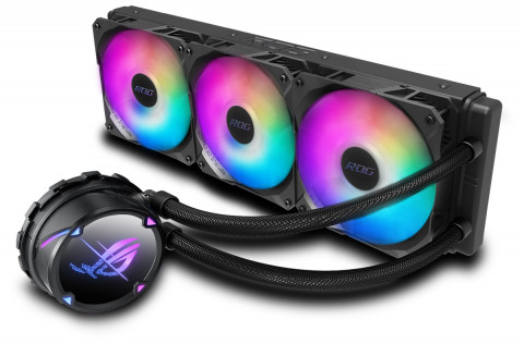 3개의 120mm RGB 팬으로 구성된 ROG Strix LC II 360 ARGB