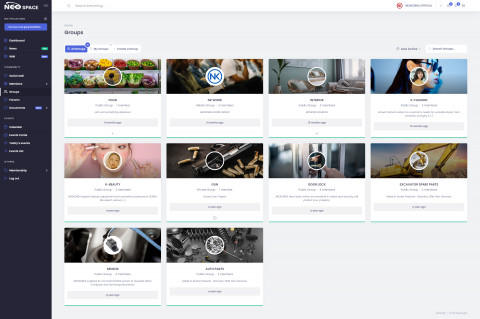네오코리아 스페이스 대시보드