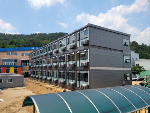지산초등학교 임시 교실