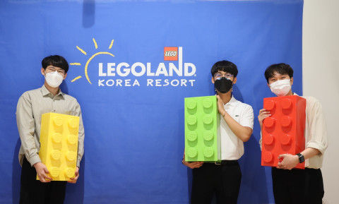 왼쪽부터 이영훈, 마정우, 김승범 레고랜드 코리아 리조트 인턴