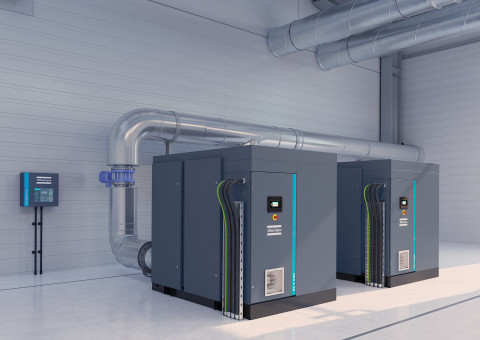 설치된 아트라스콥코 스크류 블로어 ZS 5 VSD