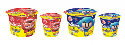 오뚜기가 공개한 진라면 카러플 적용제품 4종