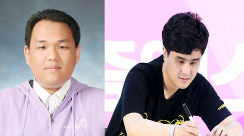 왼쪽부터 한승완 시인과 한부열 작가