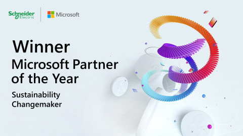Schneider Electric Recognized as 2021 Microsoft Sustainability Changemaker Partner of the Year Award