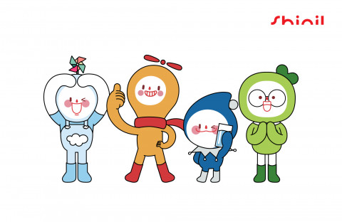 왼쪽부터 신일 웨디 프렌즈의 브리, 웨디, 스위미, 엔디