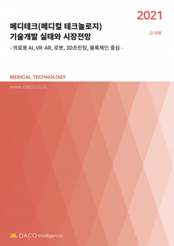 데이코산업연구소가 발간한 ‘2021 메디테크(메디컬 테크놀로지) 기술개발 실태와 시장전망’ 보고서