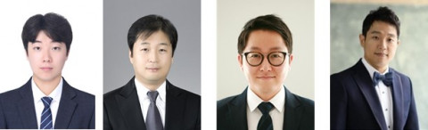 왼쪽부터 서울대학교 정병찬 박사 과정, 임영섭 교수, 한국과학기술연구원 오형석 박사, 이웅 박사