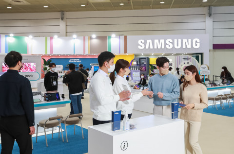 KES 2021에 참가한 삼성전자의 ‘팀 삼성 스튜디오’ 부스