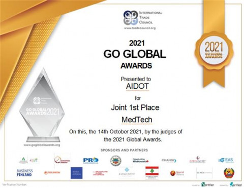 Meditech 분야 1위 수상 인증서