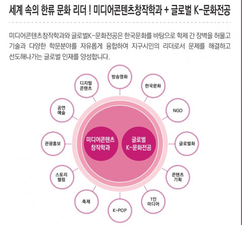 글로벌사이버대학교 미디어콘텐츠창작학과 영역