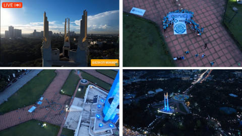 WHO Glow Teal Campaign 행사 영상 캡처