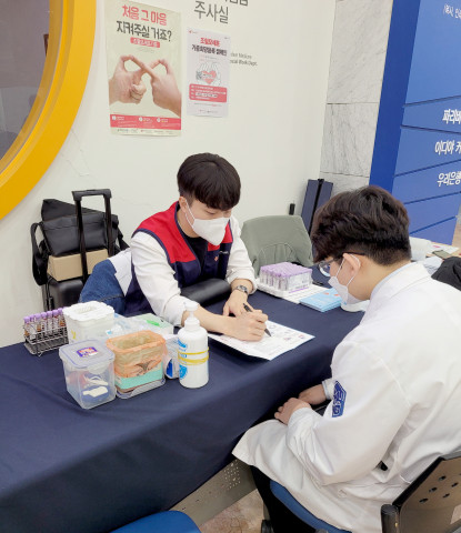 국제성모병원에서 열린 조혈모세포 기증희망등록 캠페인