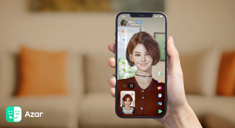 하이퍼커넥트의 글로벌 영상 메신저 아자르 ‘AR 아바타’