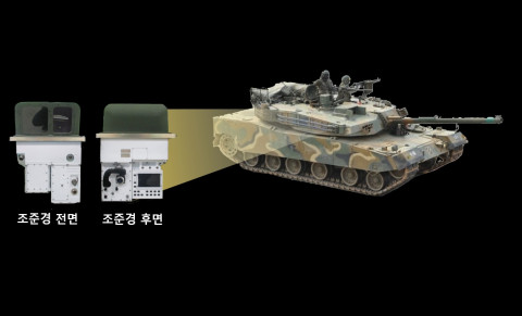 한화시스템이 체계 개발에 착수한 K1E1 전차 성능 개량 포수조준경