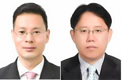 왼쪽부터 곽재환 신임 경영지원이사와 박만수 신임 기금운용총괄이사
