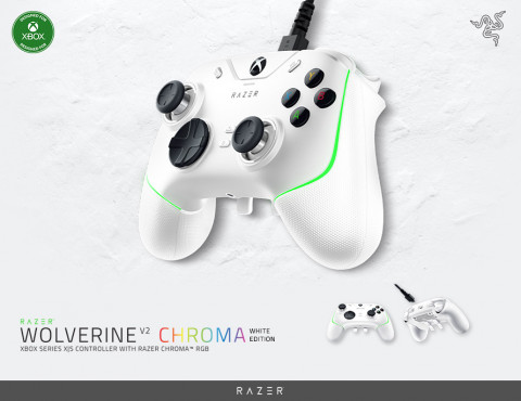 Razer Wolverine V2 Chroma White Edition