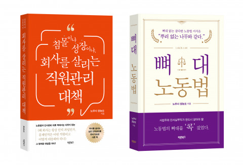 바른북스 출판사가 출간한 ‘침몰이냐 성장이냐, 회사를 살리는 직원관리 대책’과 ‘뼈대노동법’